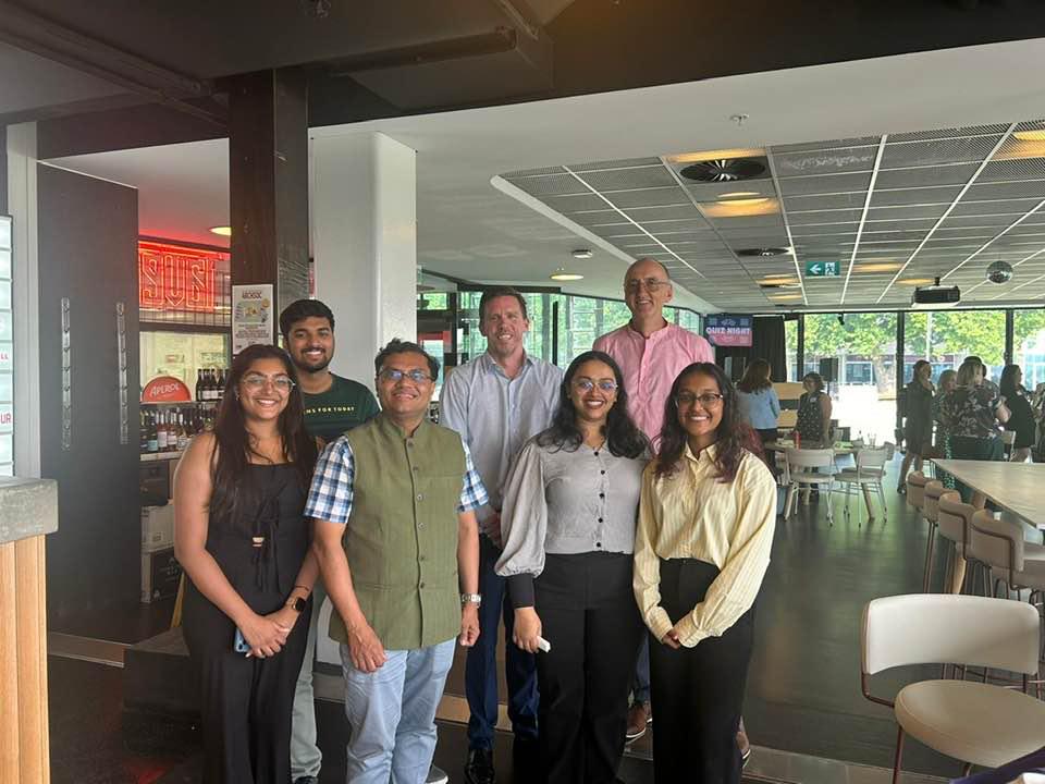 RSET Principal Visits Flinders University, Meets Rajagiri Students